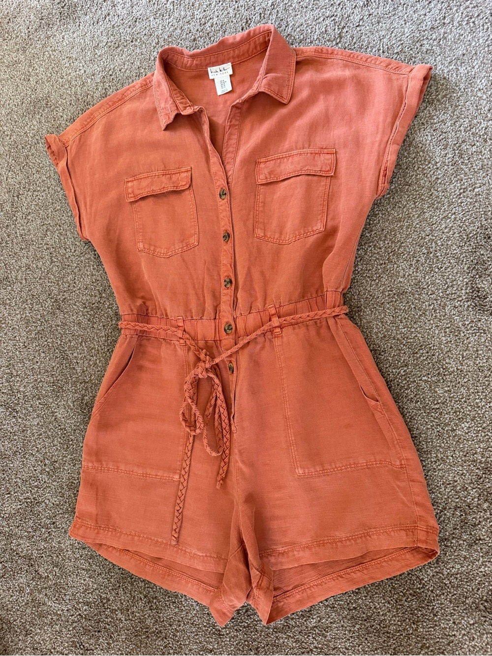 Nicole Miller Pumpkin Spice Romper - Picture 3 of 10